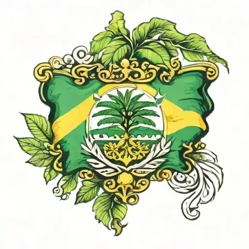 Jamaica Flag Inside