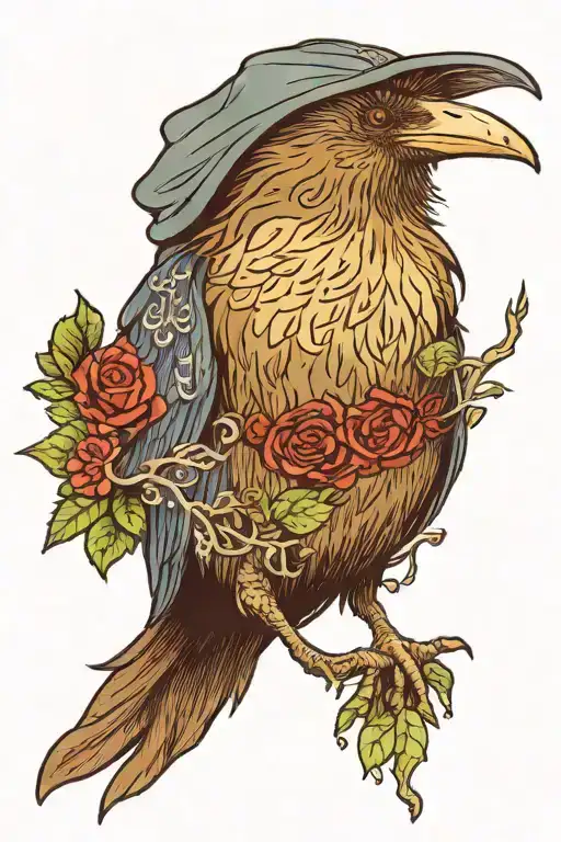 Kiwi Bird With Lord Of The Rings Cloak