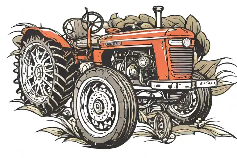 Oldschool Tractor In Memory