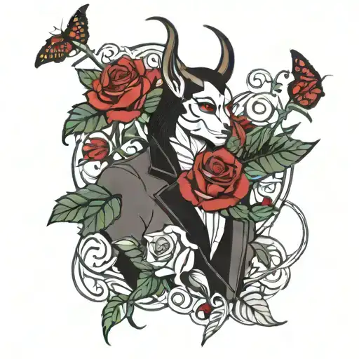 Loki Gucci Laylay With Rose Bushes Varying Shades Of Red