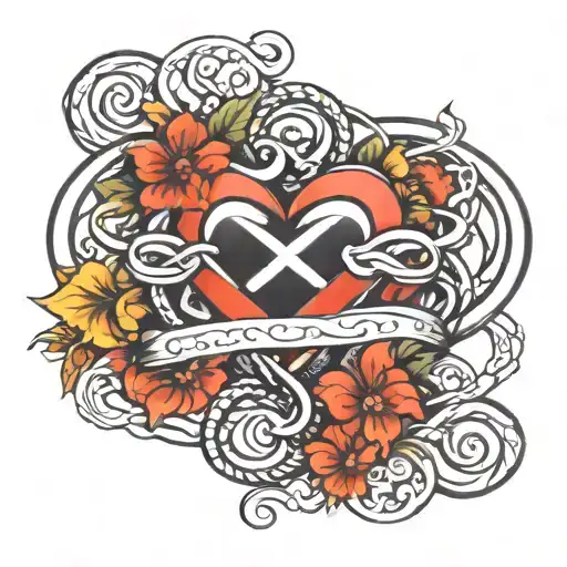 Heart And Infinity Symbol Intertwined