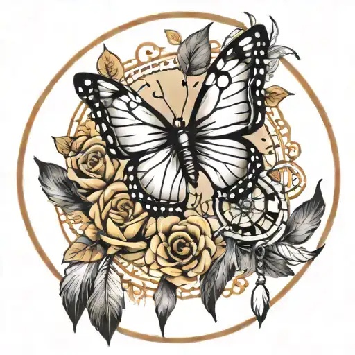 Butterfly Dream Catcher Fist Size