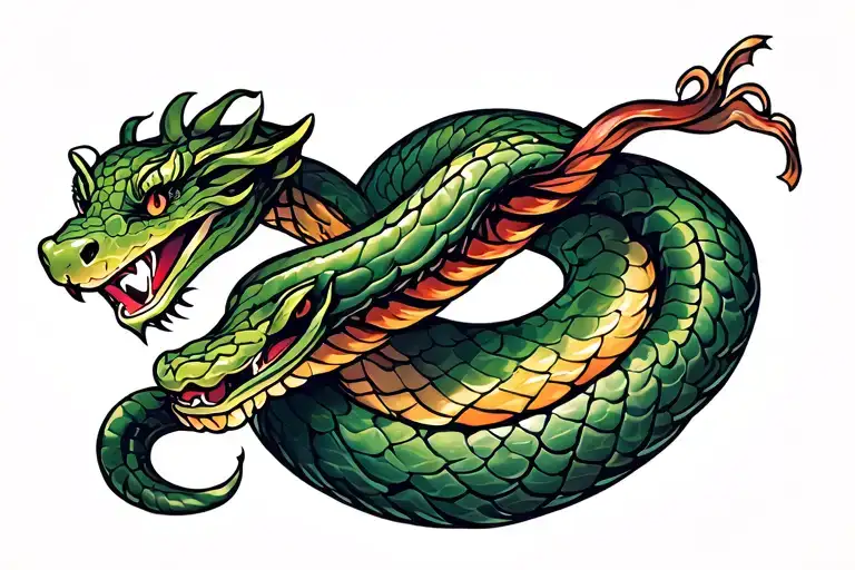 Japanese Snake Wrapped