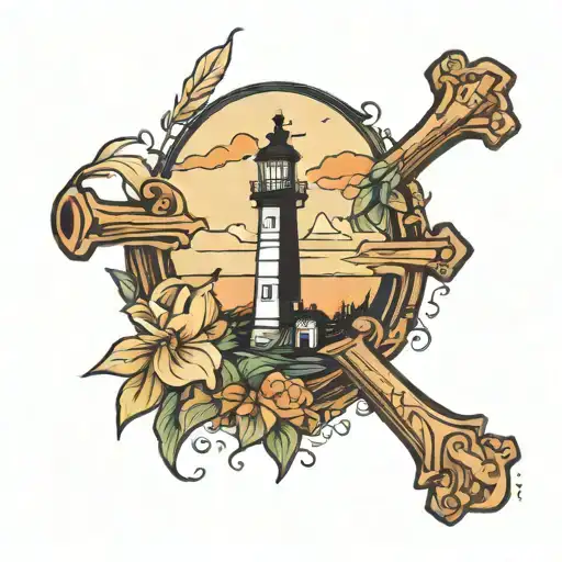 Cape Disappointment With A Cross