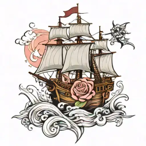 Rose Des Vents Pirate Ship Going