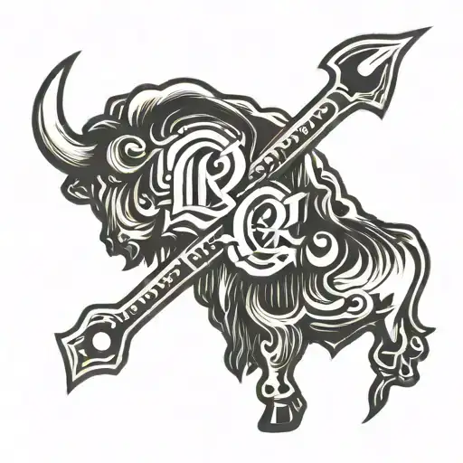 Cattle Brand With The Letters Saw