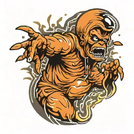 Orang Exploding His Own Body