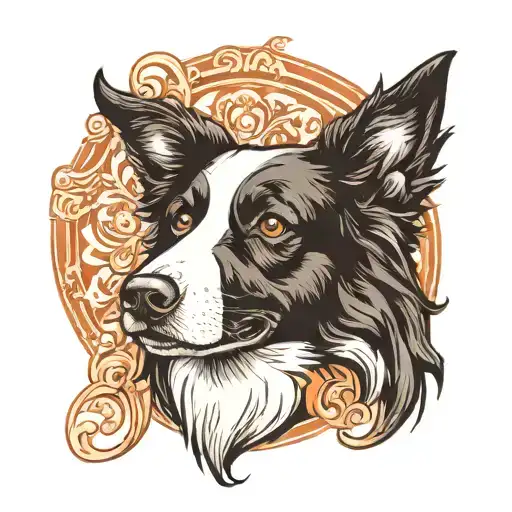 Border Collie Head