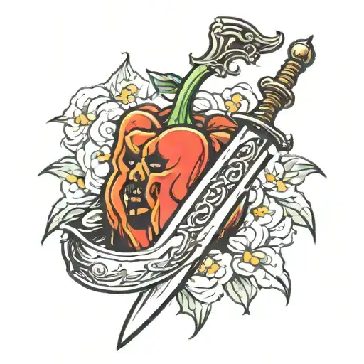 Acdc Bell Pepper With Sword