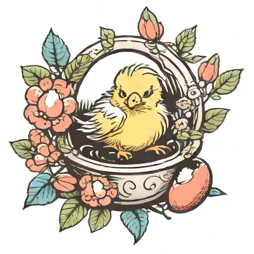 Baby Chick Hatching Inside Simple