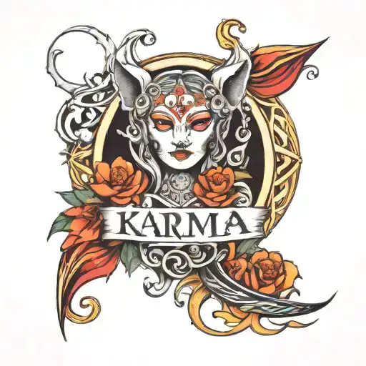Karma Tattoo Design