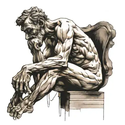 Rodin's Sitting Minautore Thinker