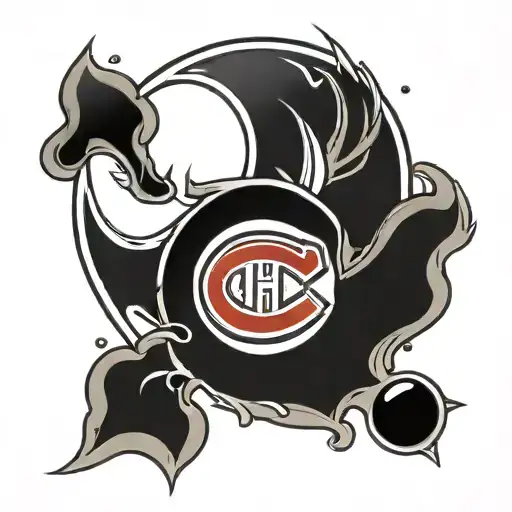 Montreal Canadiens Yin Yang Symbol