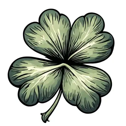 Clover That Says Luckey