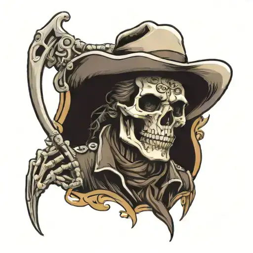 Western Cowboy Skeleton