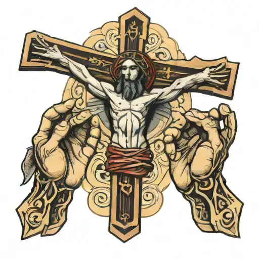 Crucifix In Hands