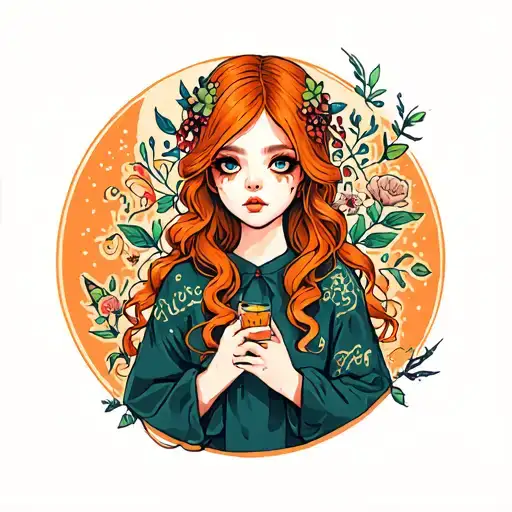 Ghost Ginger Cute Girl