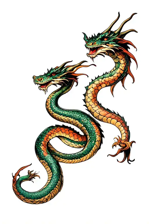 Dragon And Snake