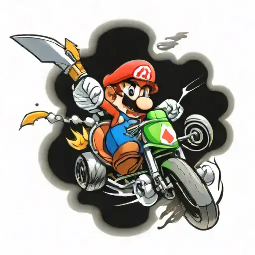 Mario Kart Cartoon Character