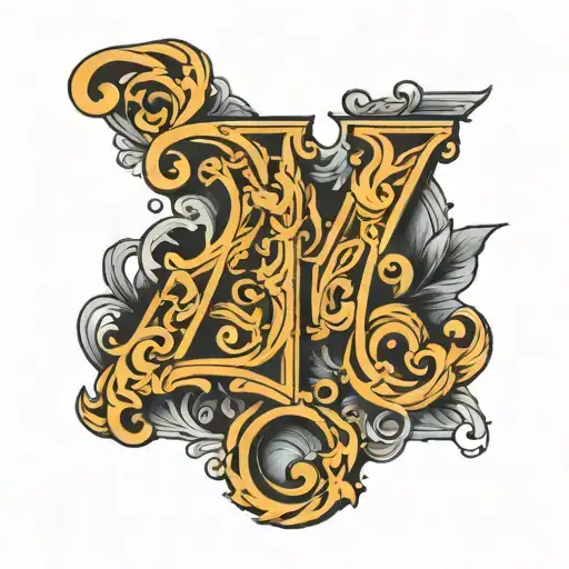 Letters M P And J