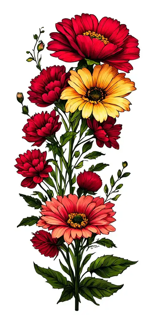 January Birth Flower Bouquet