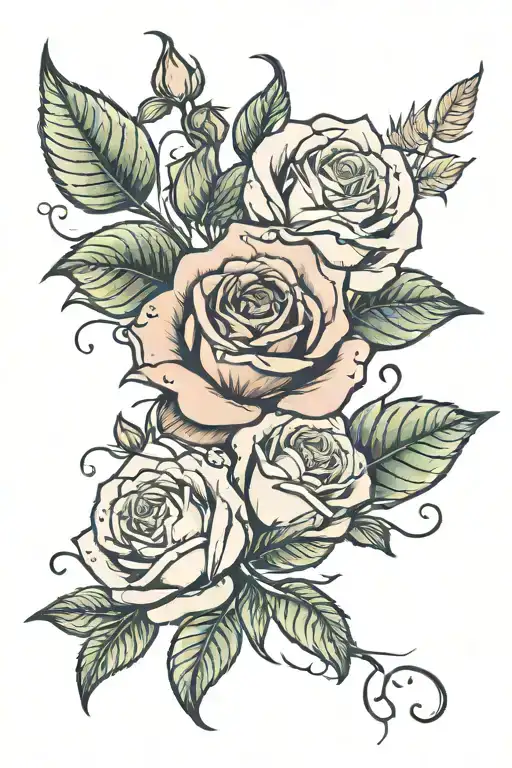 Roses Blooming