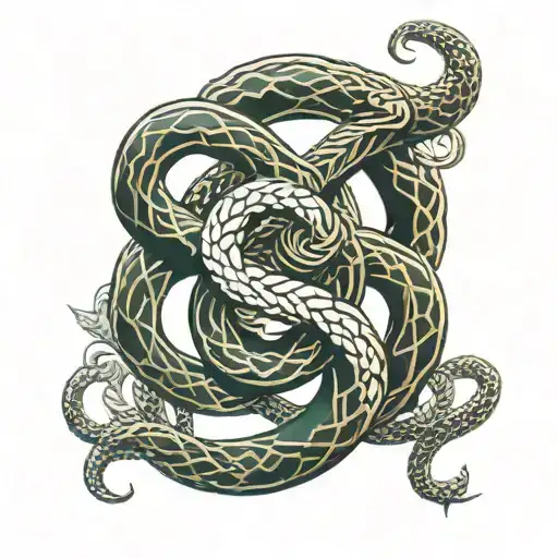 Auryn Appears As Two Serpents