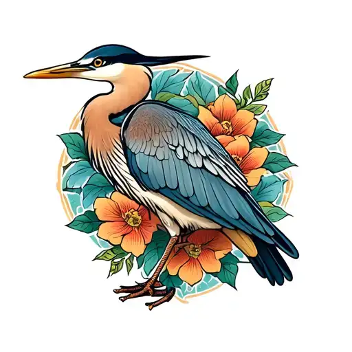 Heron Perched
