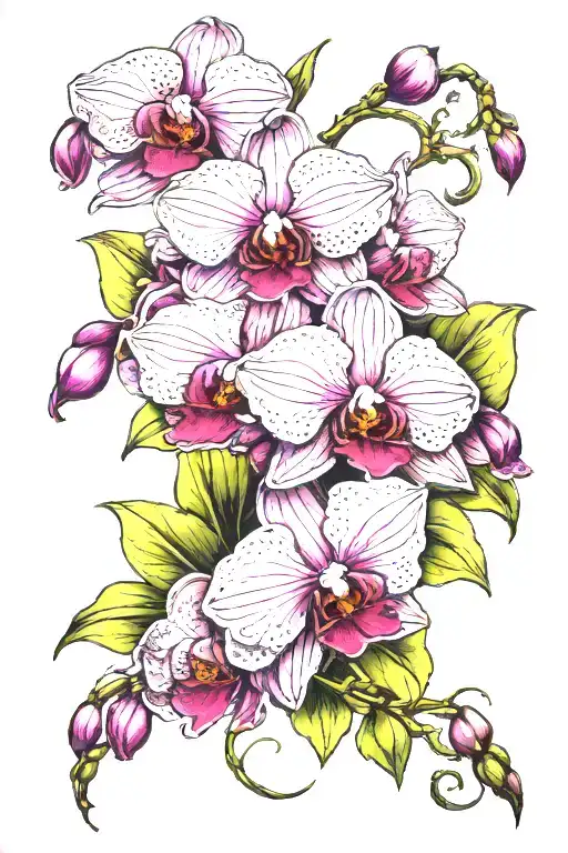 Orchids Wrapped Around Dorothy The Name