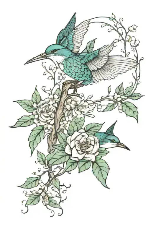 Nature Inspired Tattoo Featuring