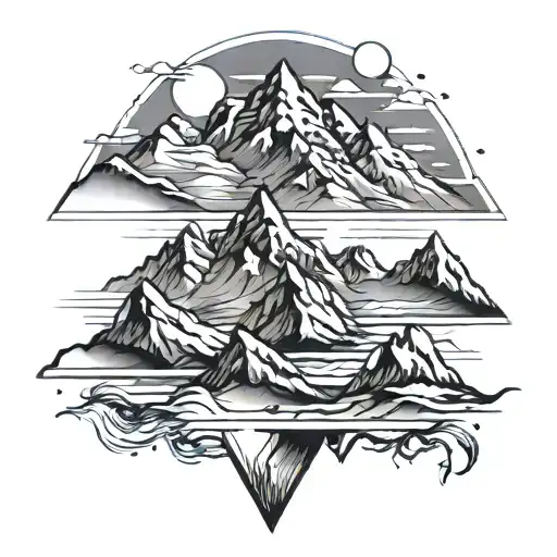 Mountain Range With 3 Valleys And 4 Peaks