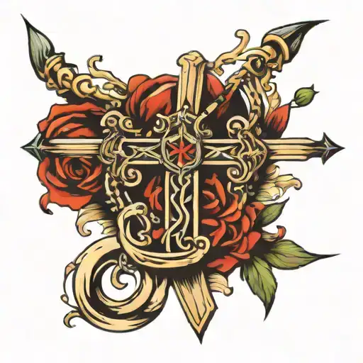 Cross And Bow