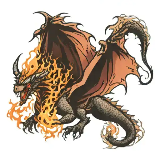 Epic Dragon Breathing Fire