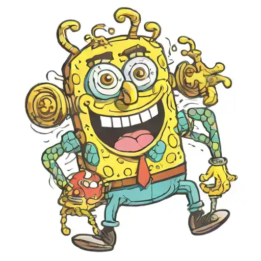 Puppet With Spongebob