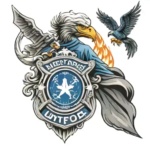 United States Air Force Firefighting Shoulder Tat