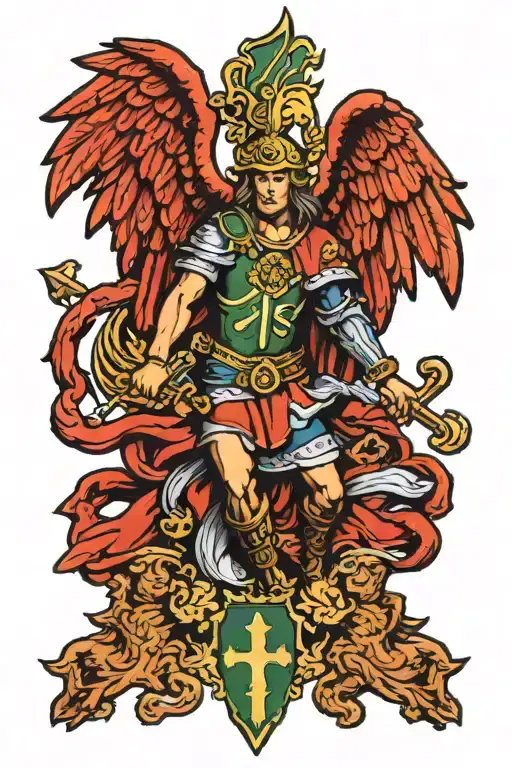 St Michael Australian Flag Intertwined