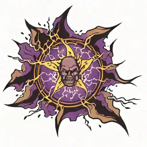 Full Arm Purple Lightning Storm