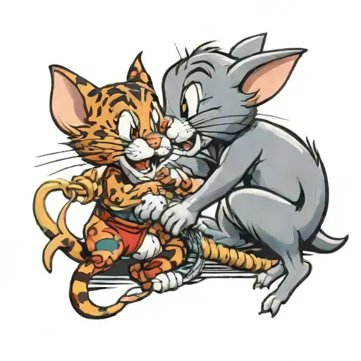 Tom And Jerry Tug Of War