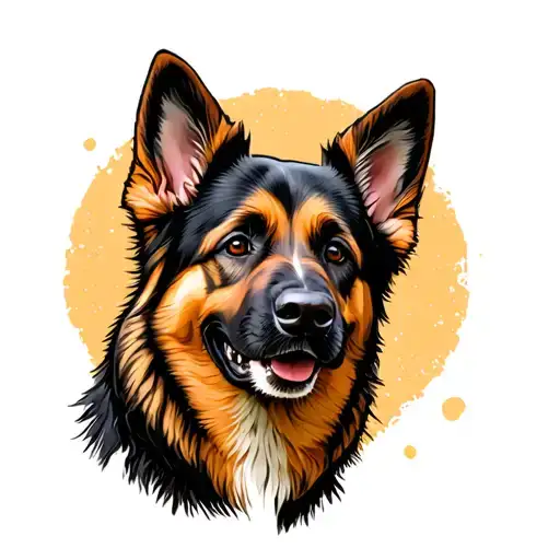 Little German Shepherd Tiger Dog Mix