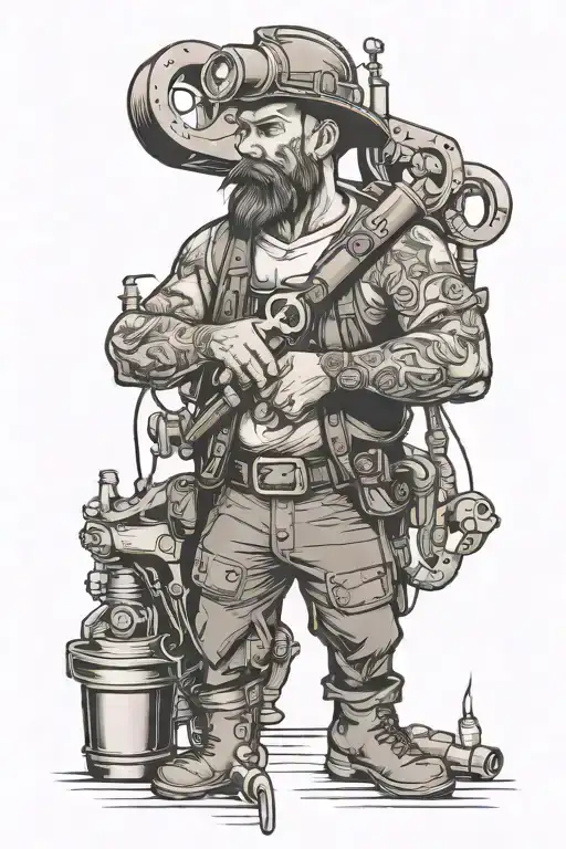 Steamfitter With Tools