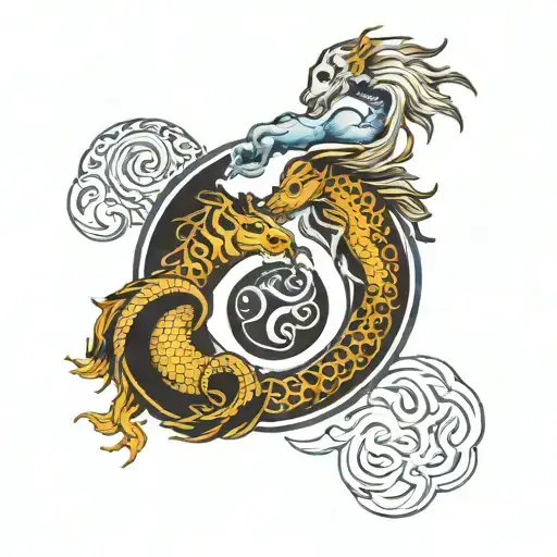 Yin Represents Aquarius And Yang Represents Leo