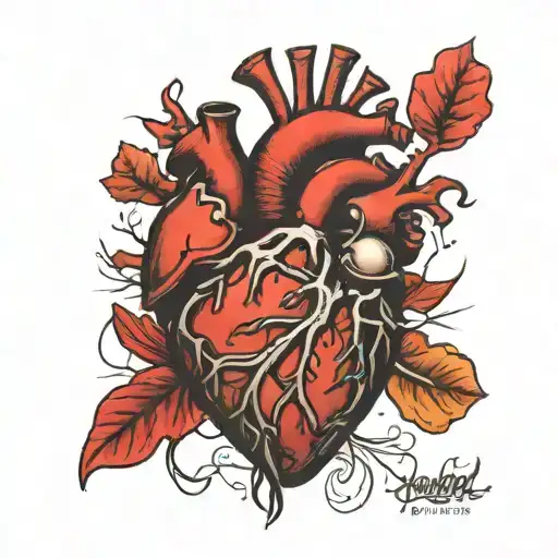 Anatomically Correct Heart Broken Mended Together