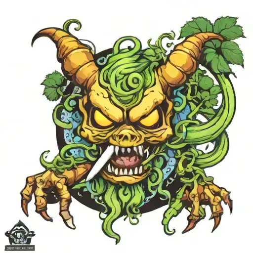 Frame Noodles Monster Smoking Weed