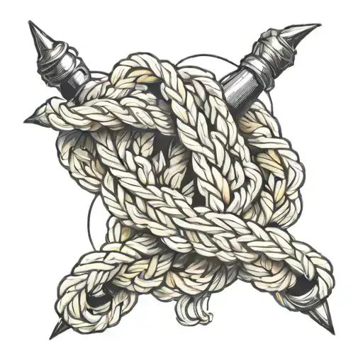 Camoix And Climbing Rope Wrapped