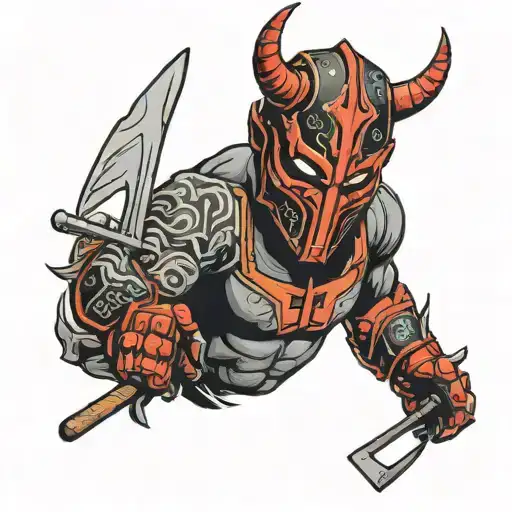 Devil Hockey Mask Warrior