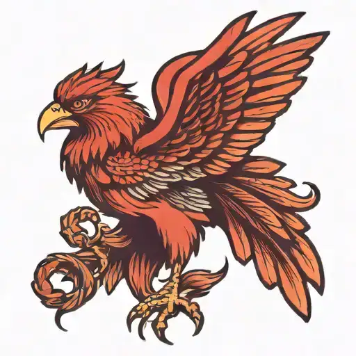 Liverbird Rising Wings Spread