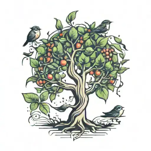 Sprout Tree With Birds