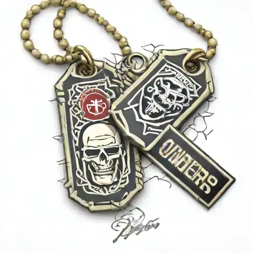 Sooners And Miltary Dog Tags