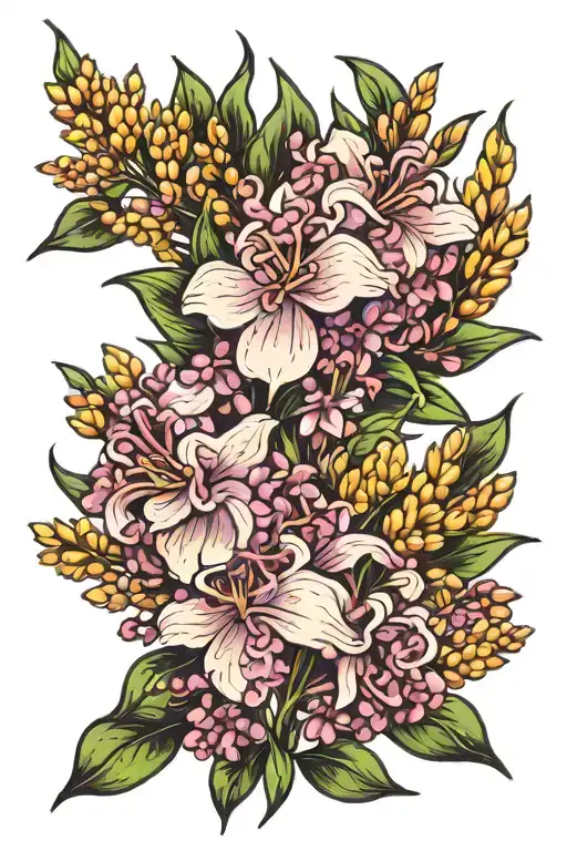 Lilacs And Wheat