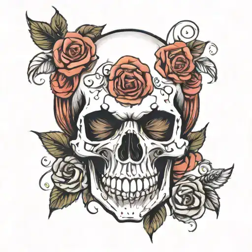 Skull And Roses